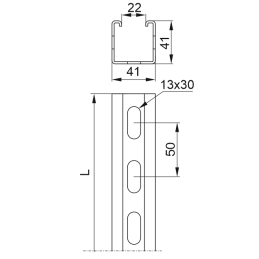 CMP41H41/1,2MC Ceownik montażowy