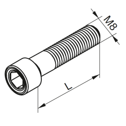 SAM8x25E Śruba