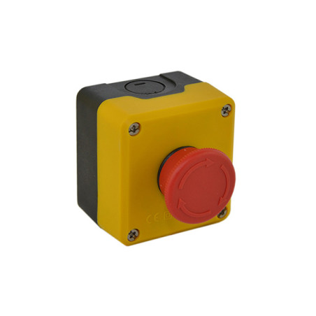Kaseta czarno-żółta, stop bezpieczeństwa, ryglowany 40 mm (1NC)