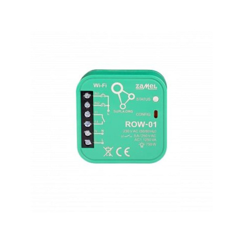 ODBIORNIK WI-FI DOPUSZKOWY 1-KANAŁ. ROW-01 SUPLA