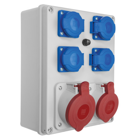 Rozdzielnia R-BOX 240, 1x32A/5p, 1x16A/5p, 4x250V IP44