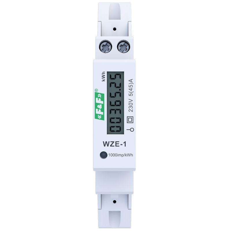 Jednofazowy licznik zużycia energii 45A MID WZE-1