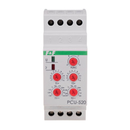 Przekaźnik czasowy 2-funkcyjny T1 T2 styk: 2xNO/NC 24V PCU-520