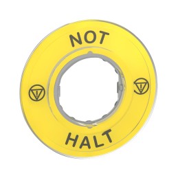 Harmony XB4 Etykieta do ESTOP "NOT HALT" 3D