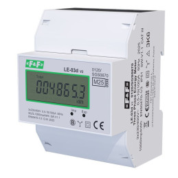 Licznik zużycia energii elektrycznej 3-fazowy, 4-przewodowy LCD MID LE-03D