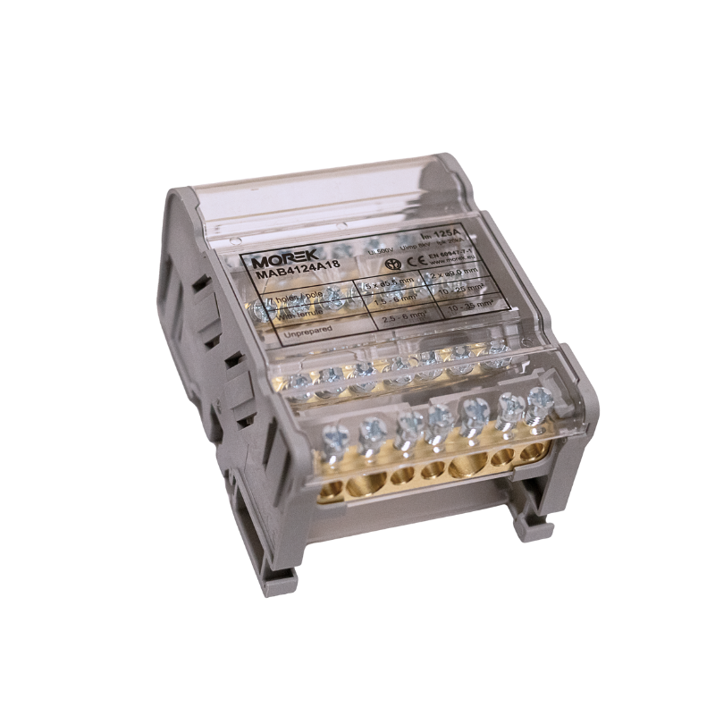 Blok dystrybucyjny Moblock 4P 125A-7 2x35 + 5x6mm² MAB4124A18
