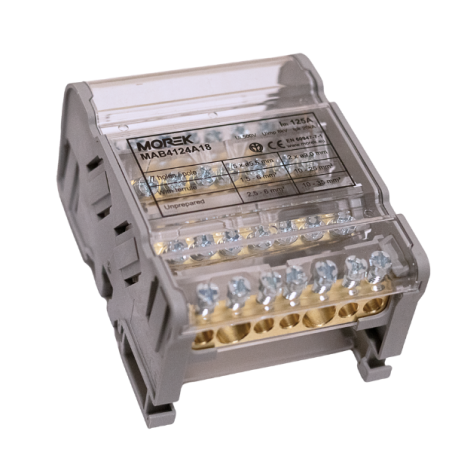 Blok dystrybucyjny Moblock 4P 125A-7 2x35 + 5x6mm² MAB4124A18
