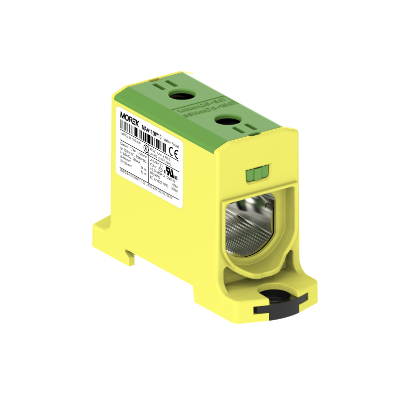 Zacisk uniwersalny OTL150 żółto-zielony 1xAl/Cu 25-150mm² 1500V MAA1150Y10