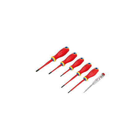 Wkrętaki elektrotechniczne 6 elem. STAL S2 1000V STALCO S-12280