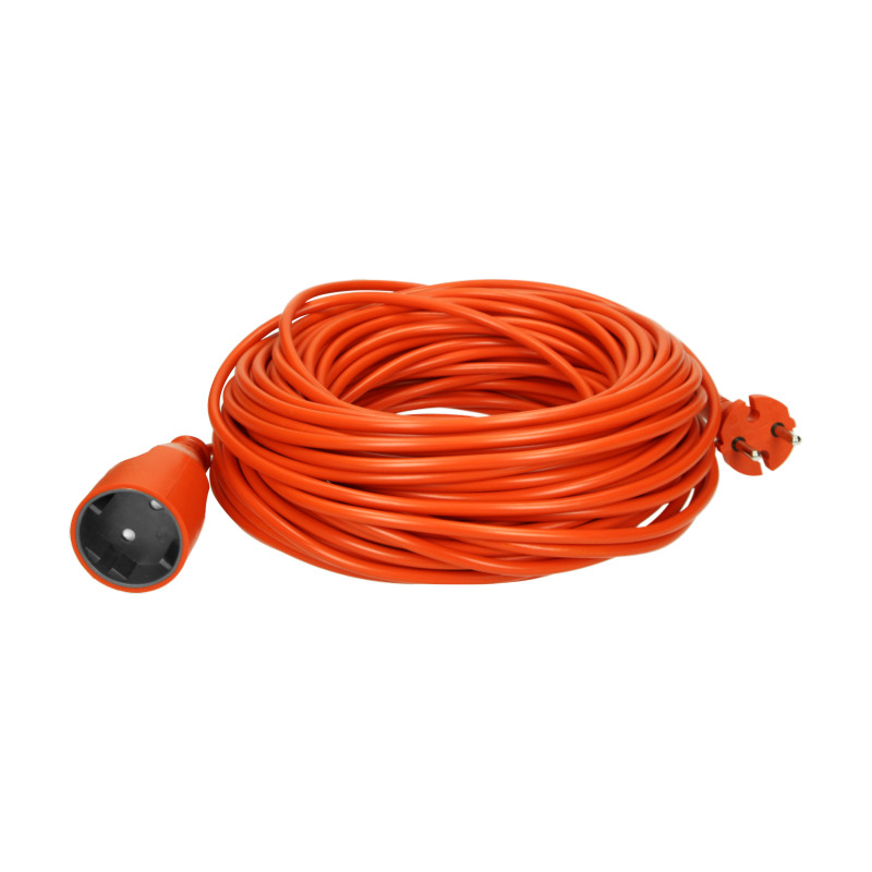 Przedłużacz ogrodowy pomarańczowy zalewany 1x2P 40m OMY 2x1mm² 230VAC/10A OR-AE-13168/40M