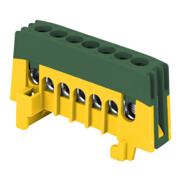 Listwa zaciskowa izolowana PRO PE 7 przewodów zielony OR-LZ-8208/7/GN