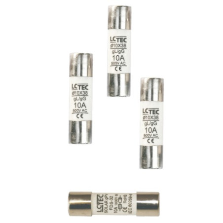 Wkładka topikowa zwłoczna cylindryczna 2A/500V 10x38 gL/gG