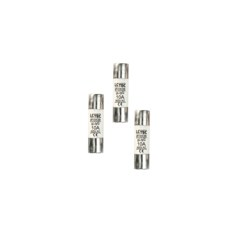 Wkładka topikowa zwłoczna cylindryczna 10x38 25A/500V gL/gG