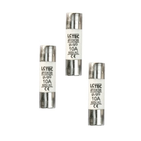 Wkładka topikowa zwłoczna cylindryczna 10x38 25A/500V gL/gG