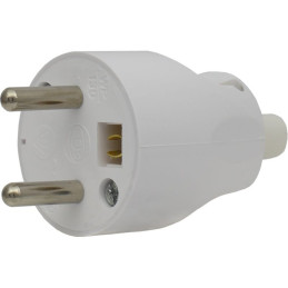 Wtyczka rozbieralna prosta 2P+Z 16A 250V POWER BIAŁY	480460