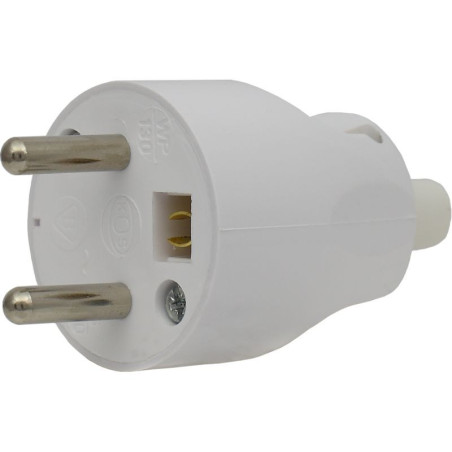 Wtyczka rozbieralna prosta 2P+Z 16A 250V POWER BIAŁY	480460