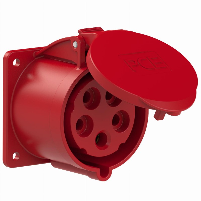 Gniazdo tablicowe proste TWIST 32A 400V 3P+Z+N 75x75mm