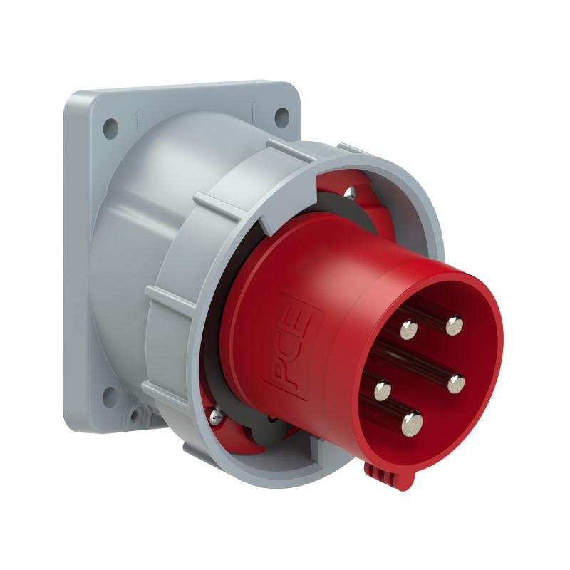 Wtyczka tablicowa skośna POWER TWIST 63A 3P+Z+N 400V 50/60Hz 6h IP66/67 (kołnierz: 100X112  rozstaw śrub: 88X88)