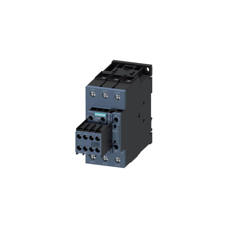 Stycznik mocy AC-3, 51 A, 22 kW / 400 V, 3P, 24 V DC, z warystorem, 2 NO + 2 NC