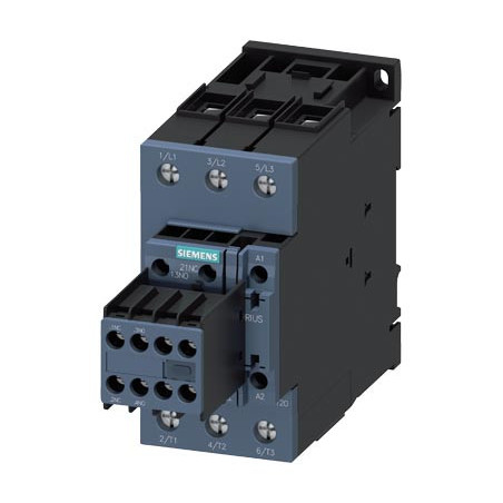 Stycznik mocy AC-3, 51 A, 22 kW / 400 V, 3P, 24 V DC, z warystorem, 2 NO + 2 NC