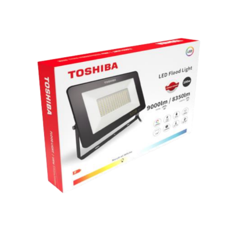 Naświetlacz TOSHIBA LED FLOOD LIGHT czarny IP65 100W 4000K