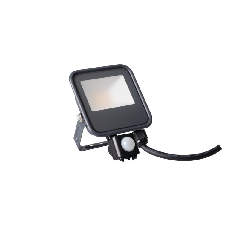 Naświetlacz LED IQ-LED FL-10W-NW-SE 10W IP65 4000K z czujnikiem ruchu PIR 33885