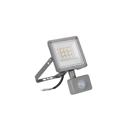Naświetlacz LED ACETE 10W CCT SE GR z czujnikiem ruchu PIR 3000/4000/6500K szary IP44 38495