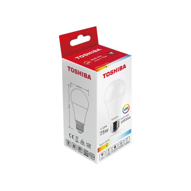 Żarówka TOSHIBA LED N_STD A60 E27 11W 3000K