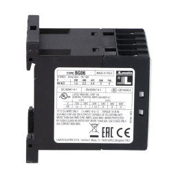 Stycznik mocy BG06 6A 48V AC 3P 1NC 11BG0601A048 Lovato