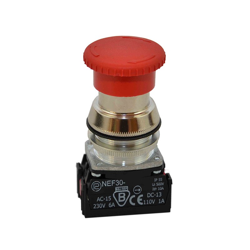 Przycisk awaryjny PROMET NEF30-DRp2Y czerwony | W0-NEF30-DRP 2Y C