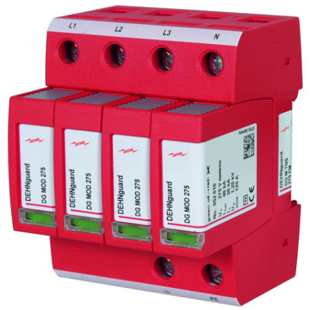 Ogranicznik przepięć typ T2 4-bieg 1,5kV 20kA DEHNguard DG M TNS 275 FM