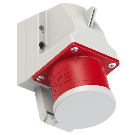 Wtyczka odbiornikowa z klapką 32A 400V 3P+Z+N IP44