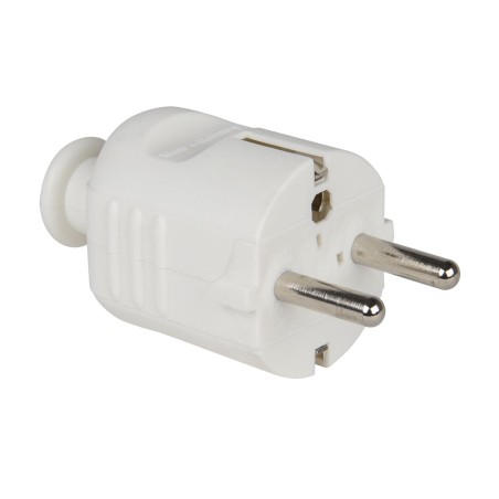 Wtyczka jednofazowa z tworzywa 10/16A 2P+Z typ „Uni-Schuko” biała