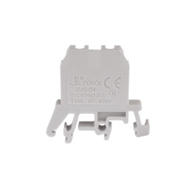 Złączka szynowa 2-przewodowa 4 mm2 szara ZUG-G4 A11-0108