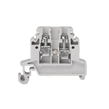 Złączka szynowa 2-przewodowa 2,5 mm2 szary ZG-G2,5 A11-8108