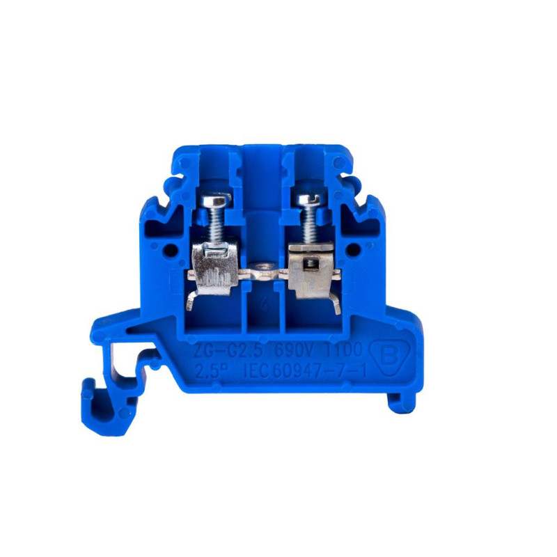 Złączka szynowa 2‑przewodowa 2,5mm2 niebieski ZG-G2,5 A11-8106
