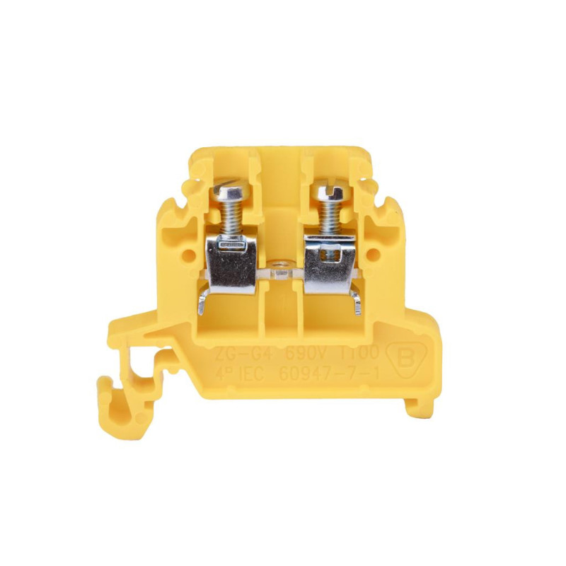 Złączka szynowa 2-przewodowa 4 mm2 żółty ZG-G4 A11-8201