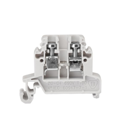 Złączka szynowa 2-przewodowa 4 mm2 szary ZG-G4 A11-8208