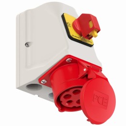 Gniazdo stałe KOMBI z rozłącznikiem 0-1 400V M25 16A 4P  IP44 914-6W