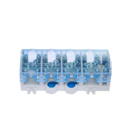 Odgałęźnik instalacyjny 4P OBL 25/10‑4 4x25mm2/10x10mm2 szary-niebieski A13-6048