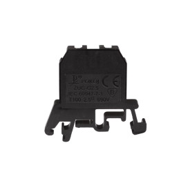 Złączka szynowa 2-przewodowa 2,5 mm2 czarny ZUG-G2,5 A11-0073