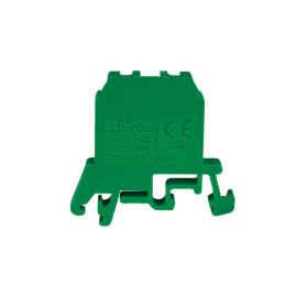 Złączka szynowa 2‑przewodowa 2,5 mm2 zielony ZUG-G2,5 A11-0075