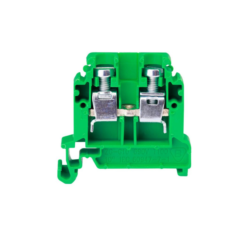Złączka szynowa 2-przewodowa 10 mm2 zielona ZG-G10 A11-8305