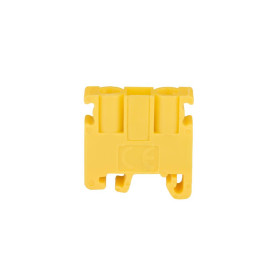 Złączka szynowa 2-przewodowa MINI 4 mm2 na TS/TH15 żółta BM-4 A11-4121