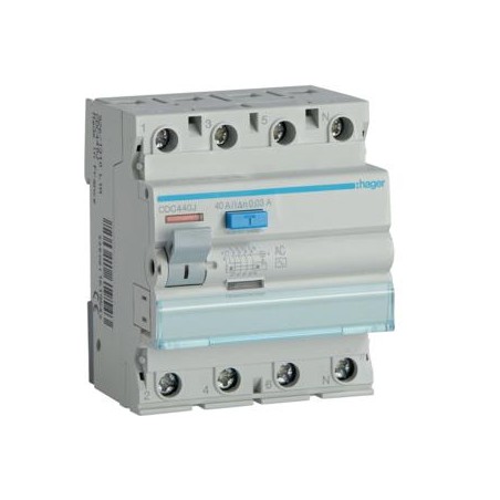 RCCB Wyłącznik różnicowoprądowy 3P+N 40A 30mA 6kA AC