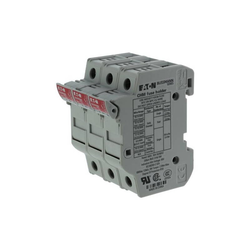 Podstawa bezpiecznikowa 10x38 3P 32A 690VAC CHM3DU