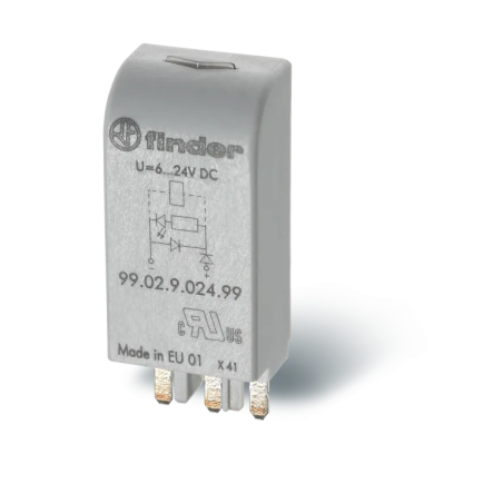 Moduł LED + warystor 28...60V AC/DC 99.02.0.060.98 Finder