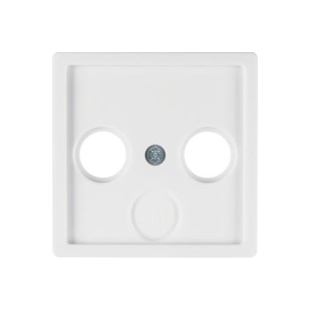 Q.x Płytka czołowa do gniazda antenowego 2- i 3-wyj. biały, aks