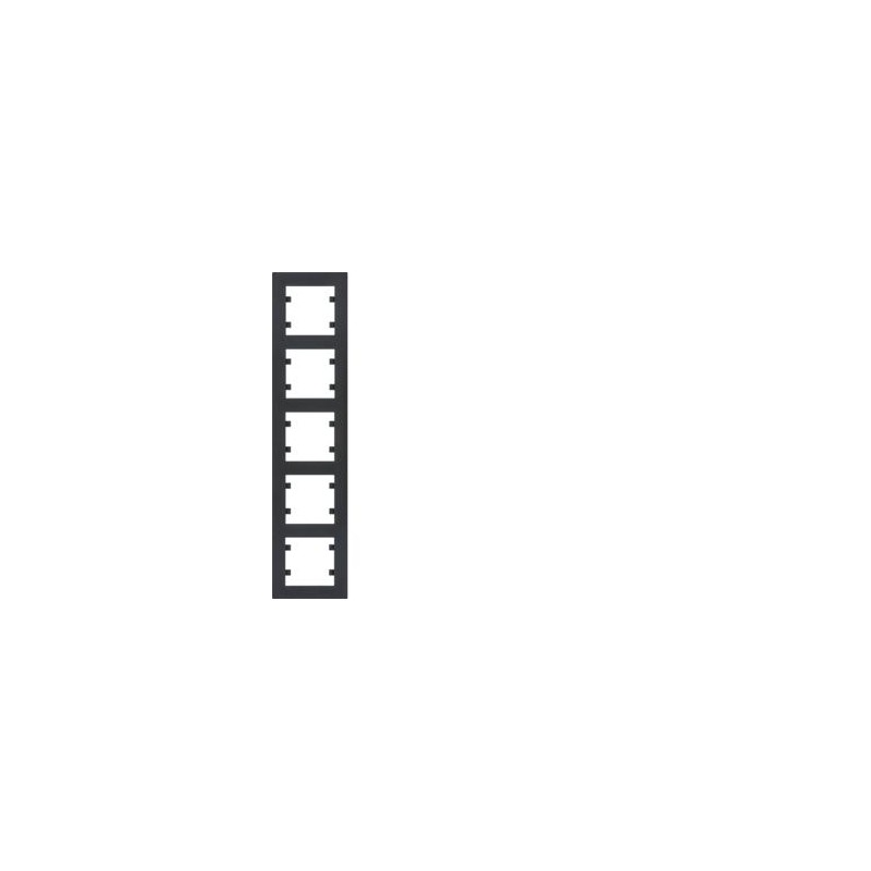 lumina intense Ramka 5-krotna pionowa, czarny