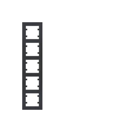 lumina intense Ramka 5-krotna pionowa, czarny